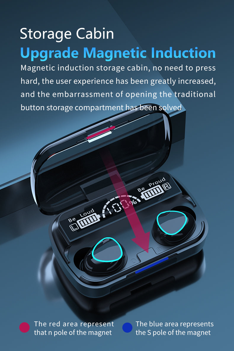 M10 Wireless Bluetooth Earbuds &amp; Headphones V5.1