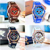 Latest Design Sports Rubber Straps Analog For Men